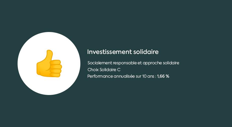 Investir dans le solidaire